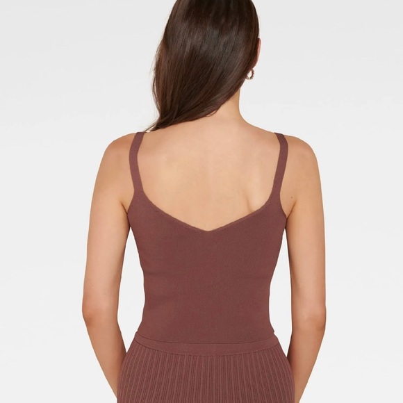 ALIZA CAMI KNIT TANK CHOCOLATE - Picture 7 of 7